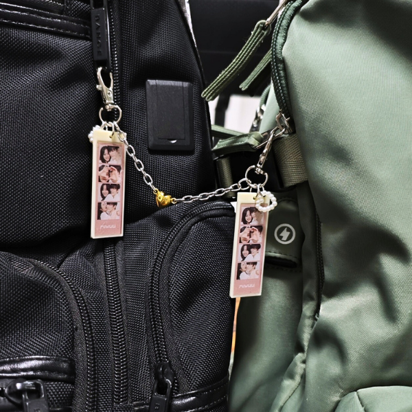 Llavero de Pareja Personalizado con Strip de 4 fotos