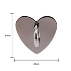 Corazón adhesivo para colgar accesorios en el celular