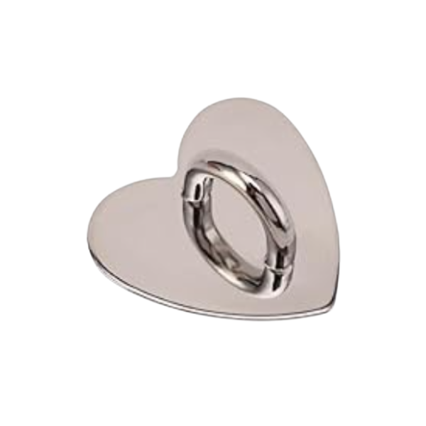 Corazón adhesivo para colgar accesorios en el celular