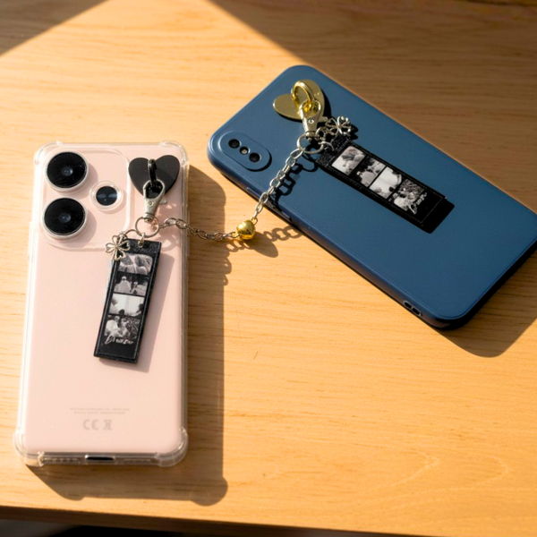 Llavero de Pareja Personalizado con Strip de 4 fotos